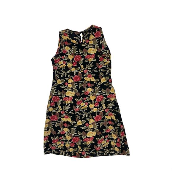 90s Paul’s by Hanson Floral Sleeveless Short Dress - Picture 1 of 4